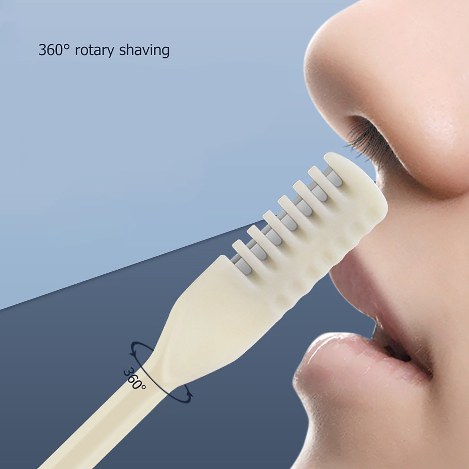 360 Degree Rotating Double Head Nose and Ear Hair Trimmer 360 Degree Rotating Double Head Nose and Ear Hair Trimmer